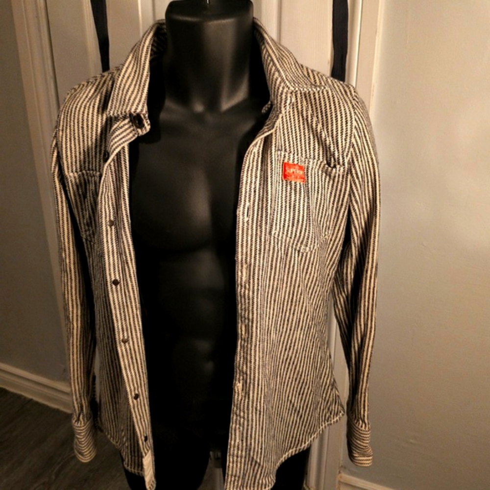 Superdry Button down and hoodie combo - Fits Like X-Small